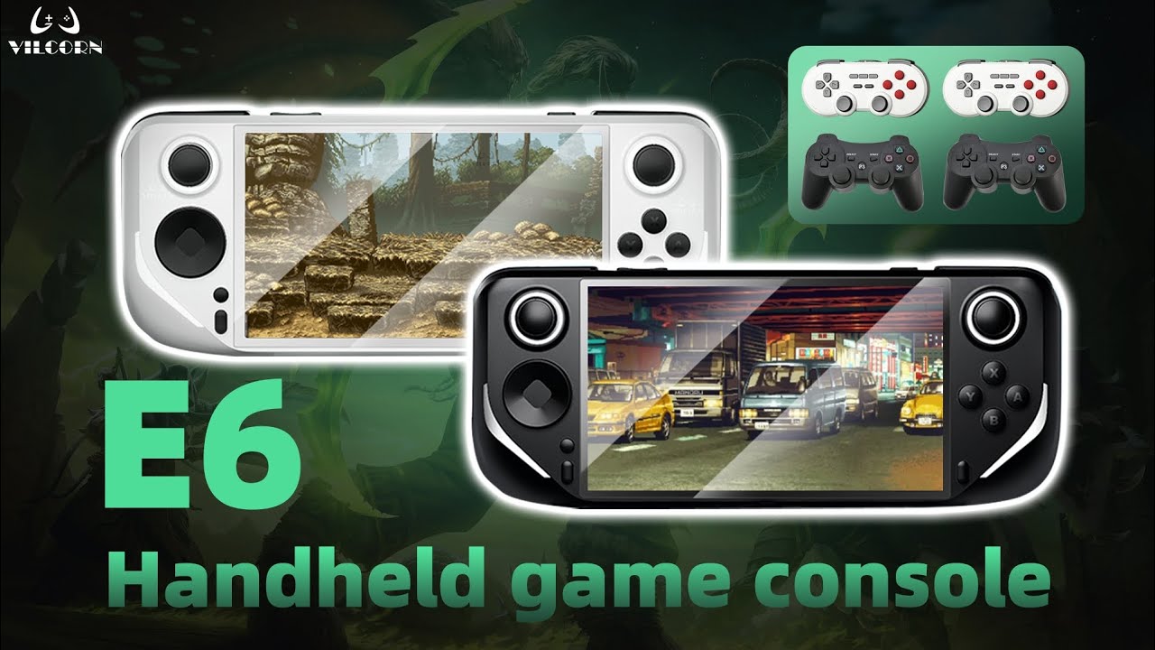 E6 Handheld Game Controller with 3D Retro Games