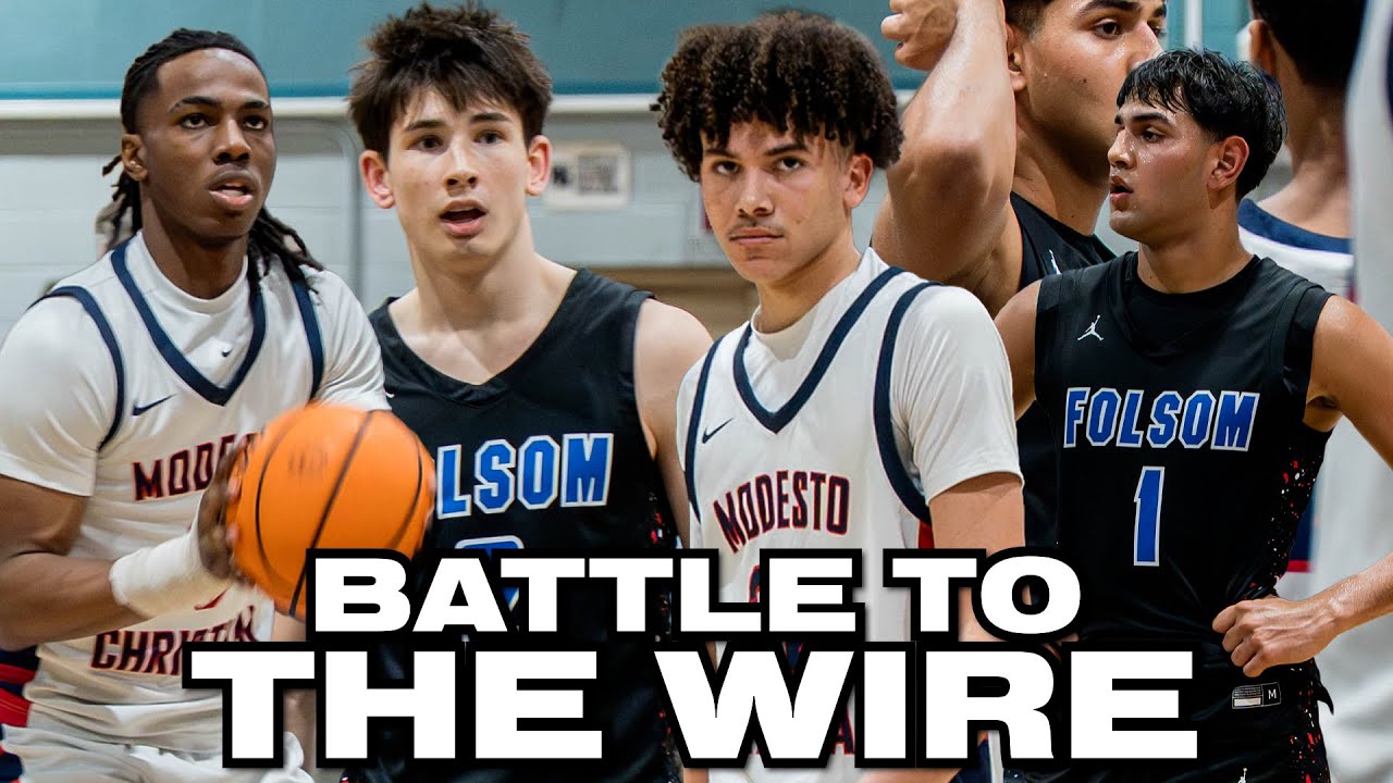 BATTLE OF THE BACKOURTS!!!! Modesto Christain vs. Folsom Bulldogs | Game GOES DOWN To The WIRE