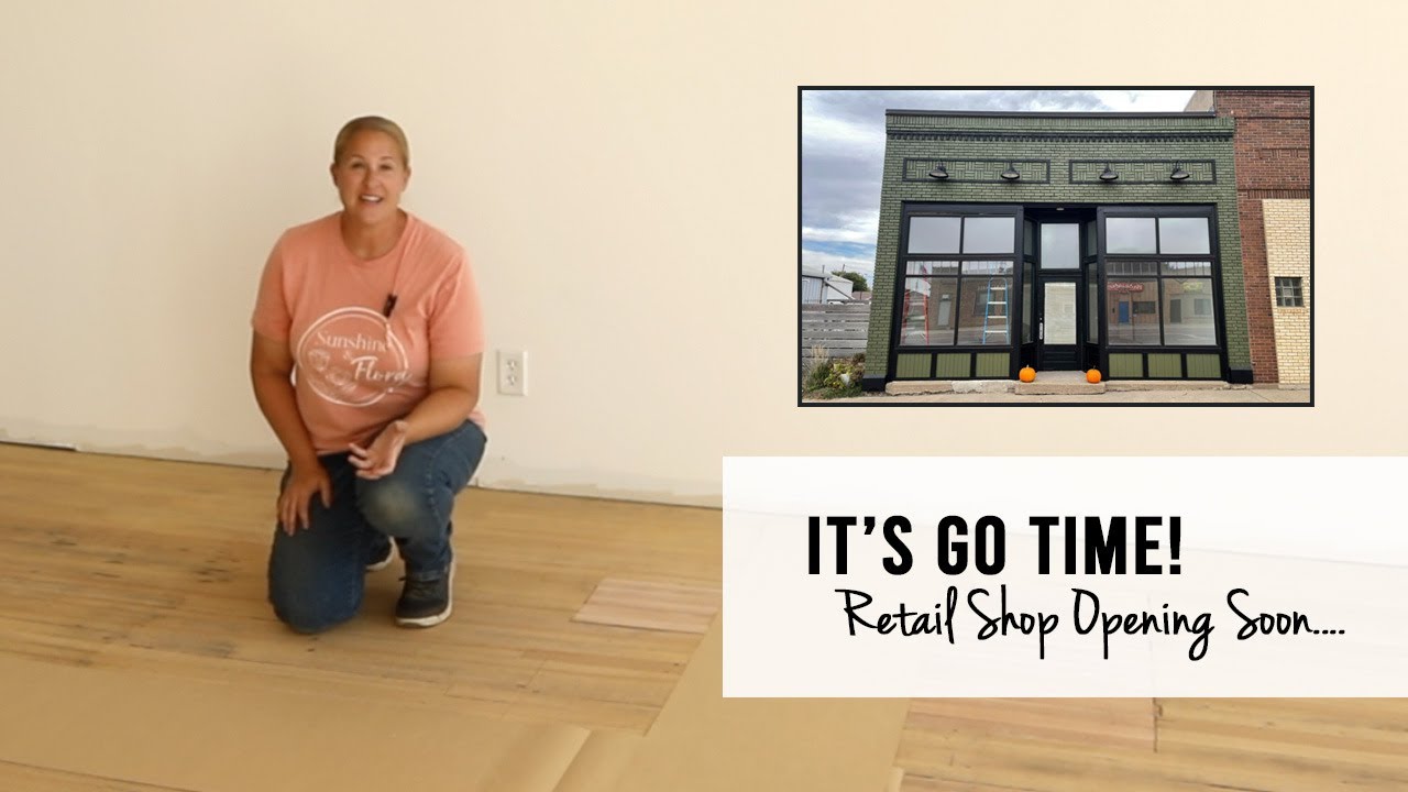 It's Go Time!  The Retail Shop Opens Next Month!  Sunshine and Flora Flower Urban Farm