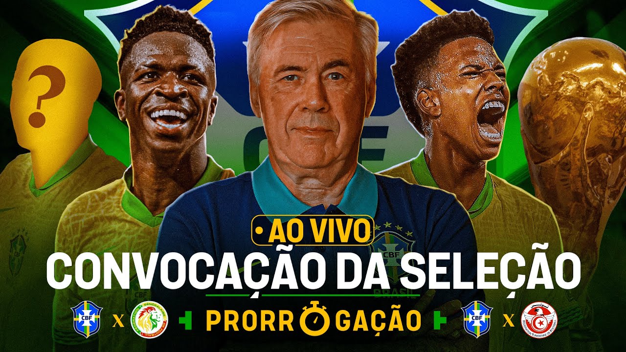 AO VIVO: CONVOCA&Ccedil;&Atilde;O DA SELE&Ccedil;&Atilde;O BRASILEIRA PARA A DATA FIFA DE NOVEMBRO! | PRORROGA&Ccedil;&Atilde;O