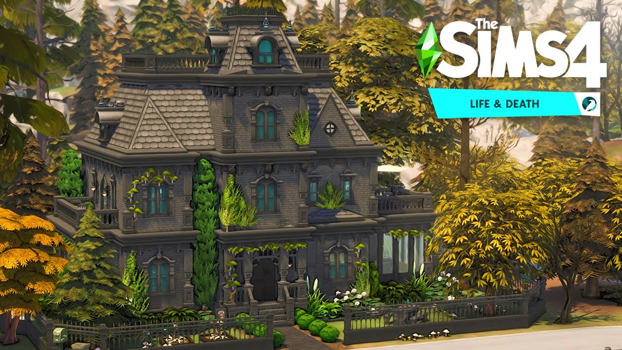 GOTHIC VAMPIRE MANOR 🧛 The Sims 4 Life and Death Speed Build | No CC