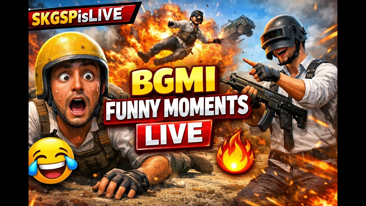 BGMI Funny Moments LIVE 😂 Noob vs Pro Full Masti | SKGSPisLIVE | Hindi Commentary #bgmilive #pubg