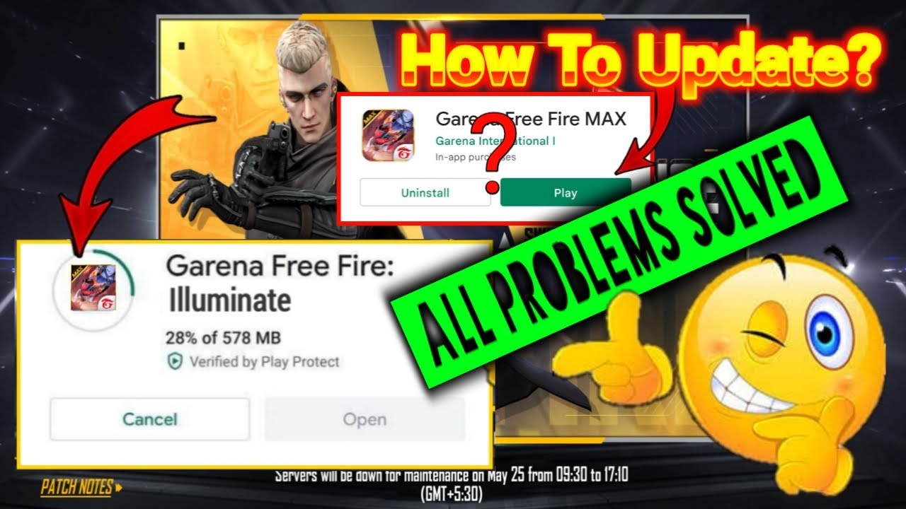 How To Update Free Fire In Telugu || OB34 Update Free Fire || Free Fire Maintenance Problem || #ESG