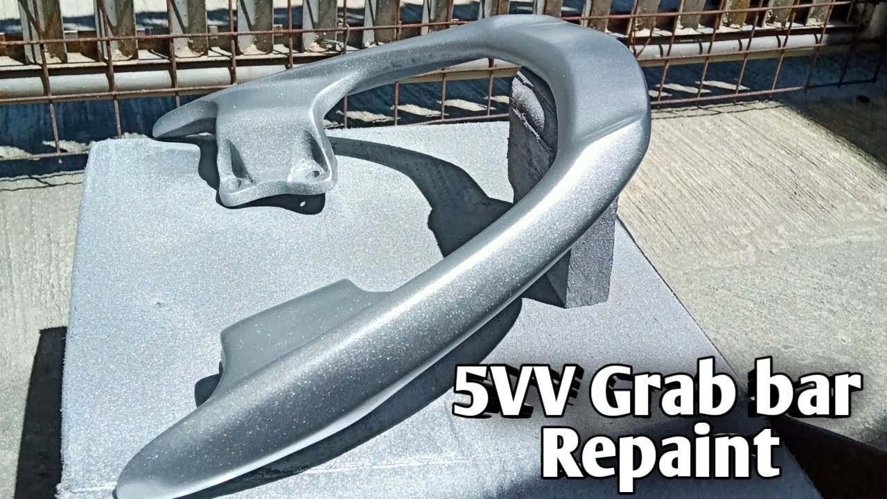 MIO SPORTY 5VV GRAB BAR REPAINT METALLIC SILVER