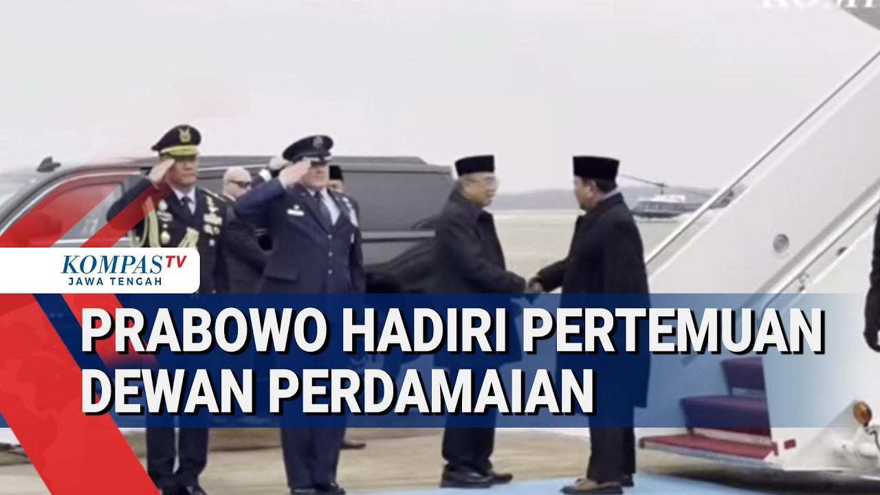 Tiba di AS, Prabowo Hadiri Pertemuan Dewan Perdamaian