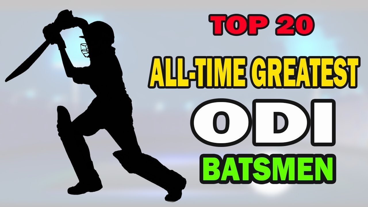GREATEST ODI BATSMEN OF ALL-TIME | Top 20 Greatest ODI Batsmen Ever in the History of Cricket
