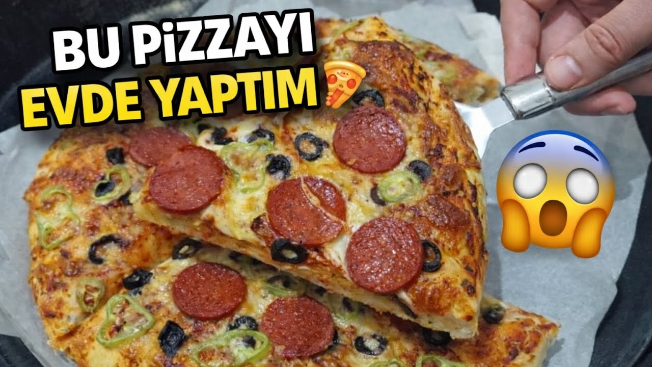 PRATİK SAHURA ÖZEL LEZZETLİ EVDE PİZZA YAPTIM! 🍕 HURDA DEĞİL PİZZA SÜRPRİZ'LERİ SEVİYORUM