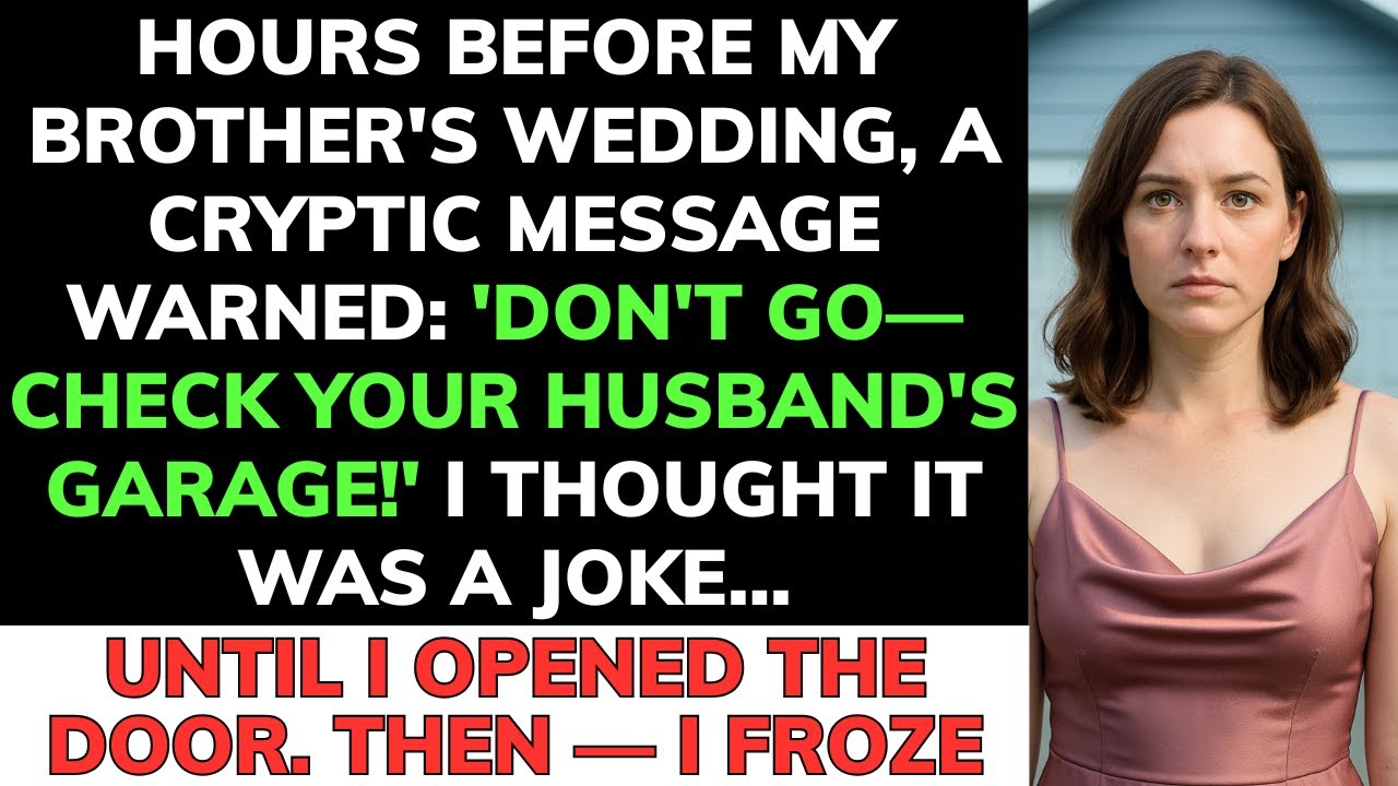I Got A Strange Message Before My Brother’S Wedding—What I Found In The Garage Left Me Frozen