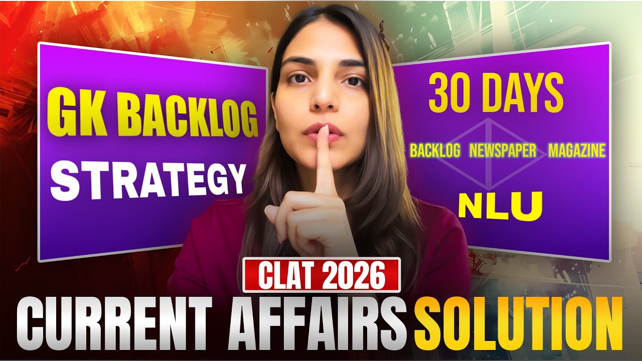 Can You Really Cover 1 Year GK Backlog in 30 Days? CLAT 2026 GK Strategy That Actually Works!