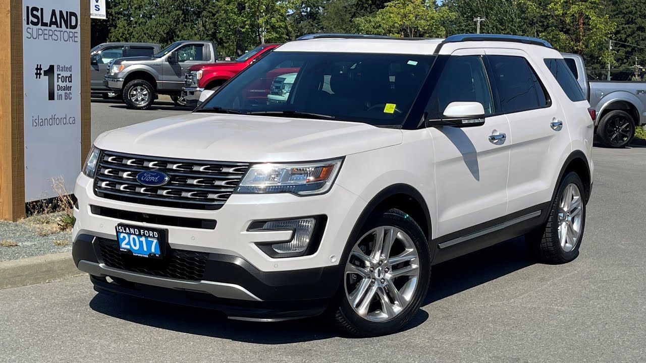 Обзор Ford Explorer Limited 2017 года с люком, NAV и полным приводом | Island Ford