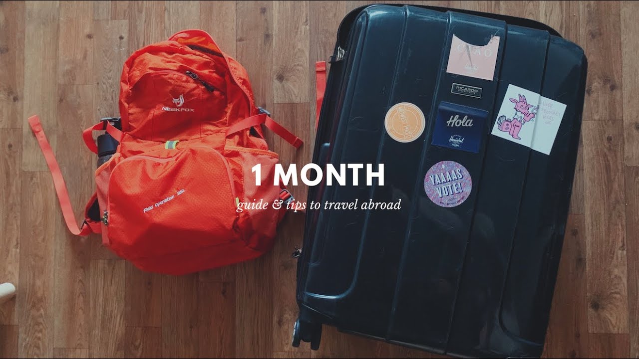 travel preparations ✈️ 1 month trip