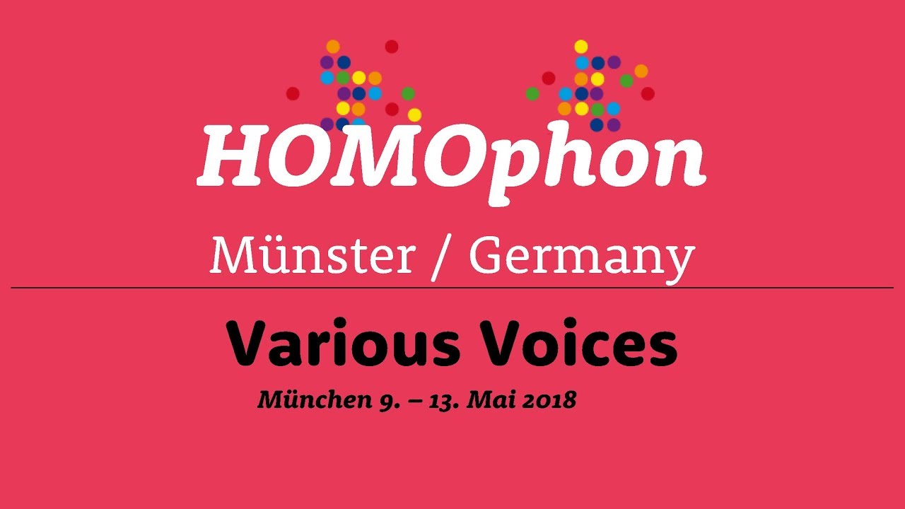 HOMOPHON at Various Voices 2018 München