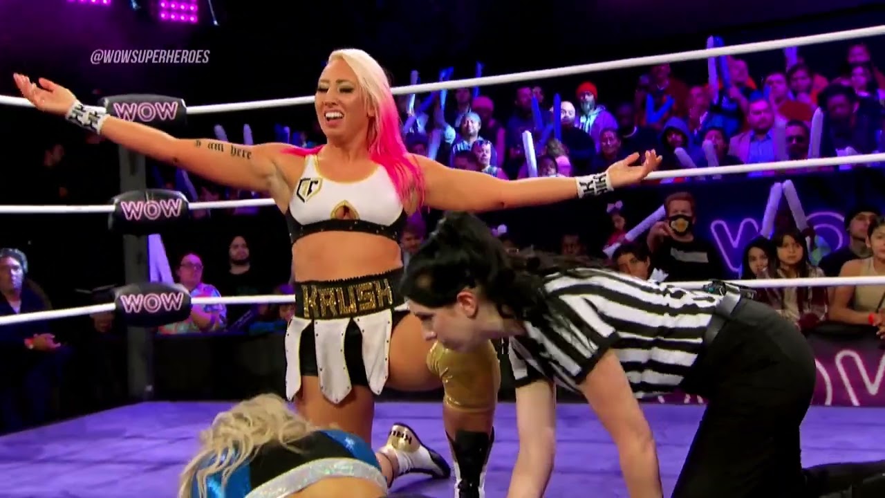 Kandi Krush (w/ Top Tier) vs Ariel Sky | WOW - Women Of Wrestling