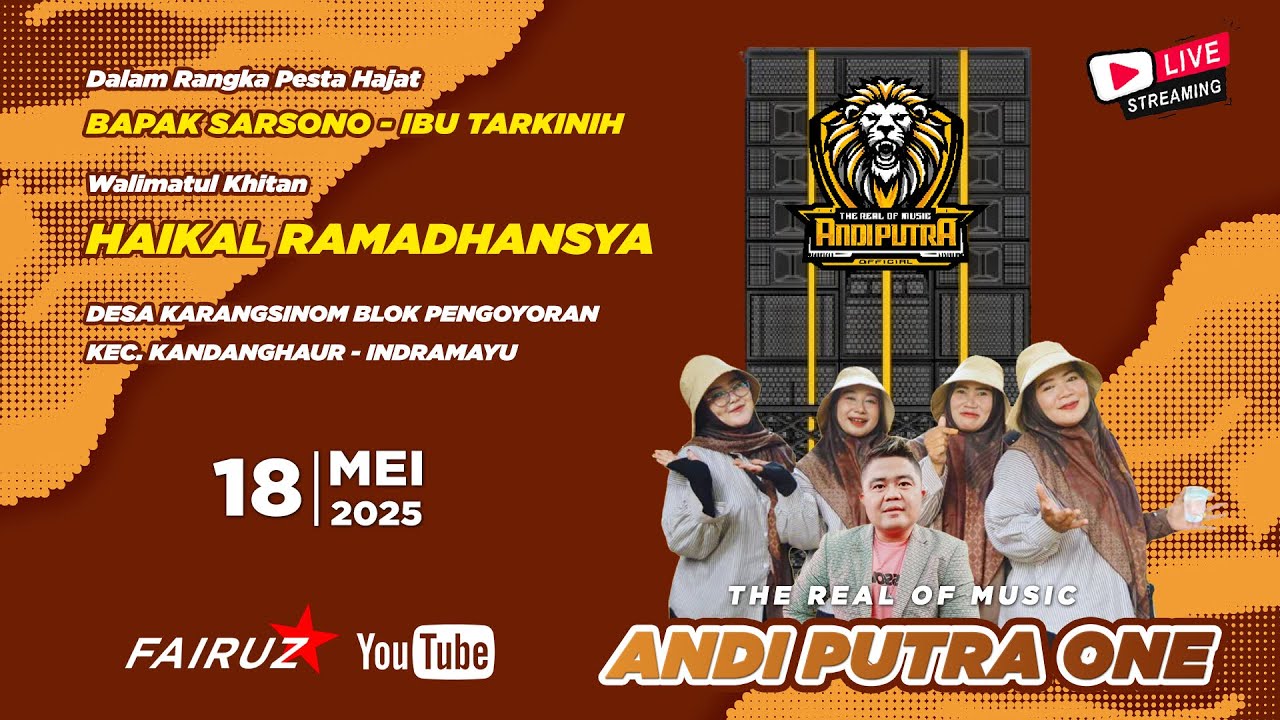 🔴LIVE | ANDI PUTRA ONE | DS  KARANGSINOM BLOK PENGOYORAN [KANDANGHAUR - INDRAMAYU] | 18 MEI 2025