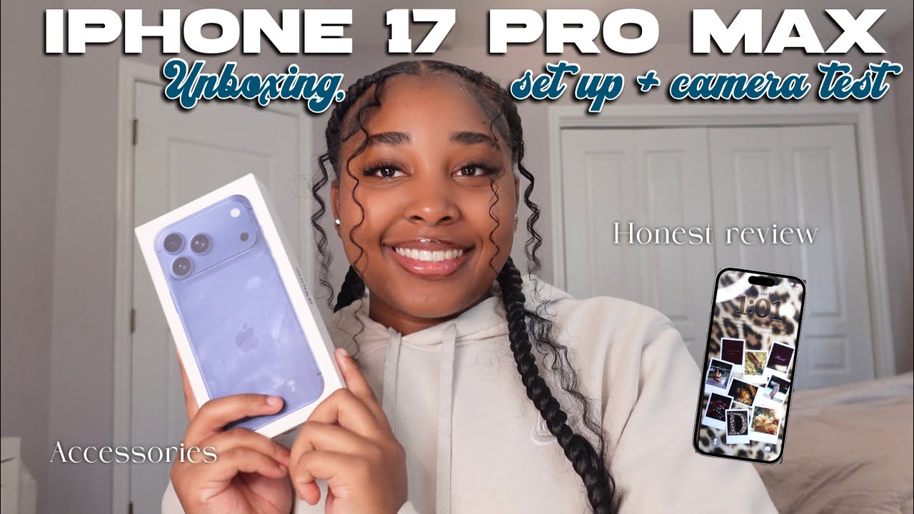 IPHONE 17 PRO MAX UNBOXING & CUSTOMIZATION 🎀 | 2TB + CAMERA TEST & SET UP