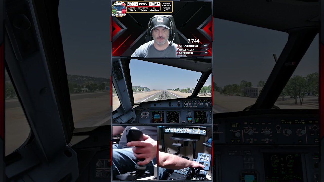 Масло или картофельное пюре в Веллингтоне? 🤔💥 | A320 NZWN Challenge #xplane12 #toliss