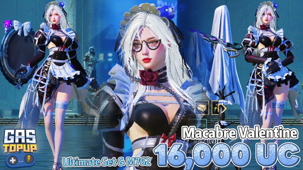Macabre Valentine Ultimate Set & M762 ชุดเมดดึ๋งๆ - PUBG MOBILE 4.0