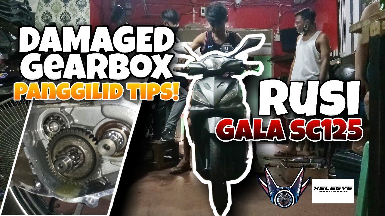 Ang solusyon sa maingay na panggilid | Rusi Gala SC125 | Nadale ng tubig| Damaged Gearbox Issue| GY6