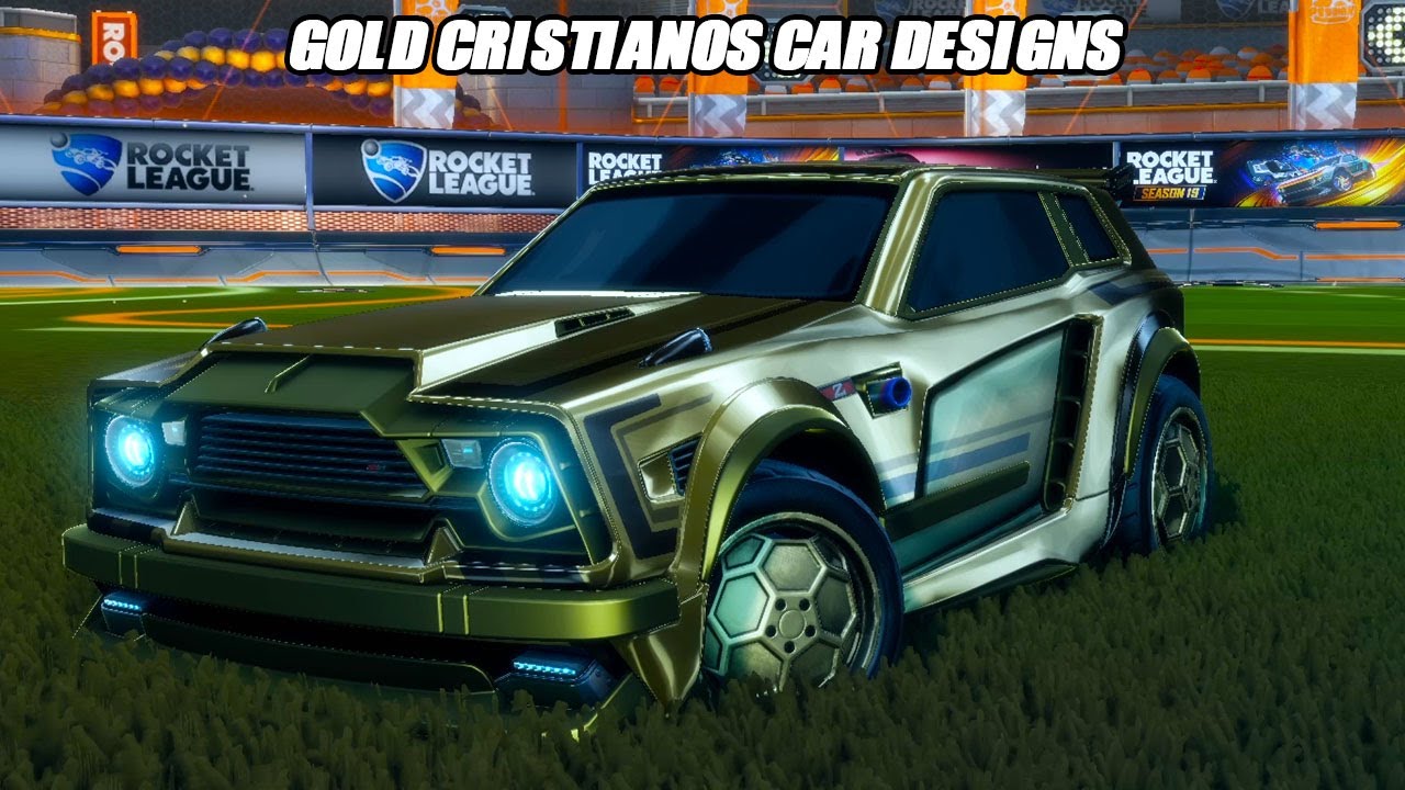 Gold Cristiano Wheels Car Designs - Rocket League Car Designs