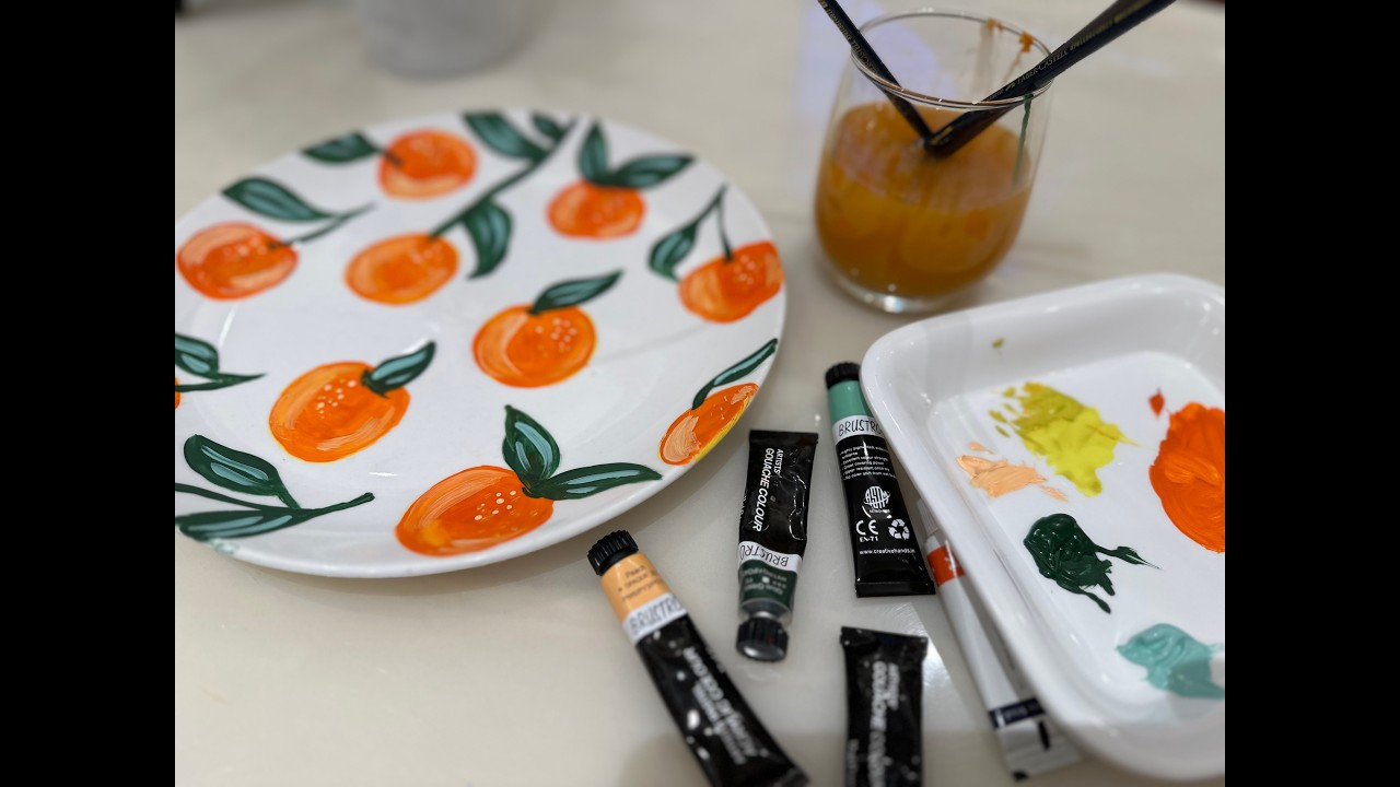 Midnight Silly Painting on Ceramic !!