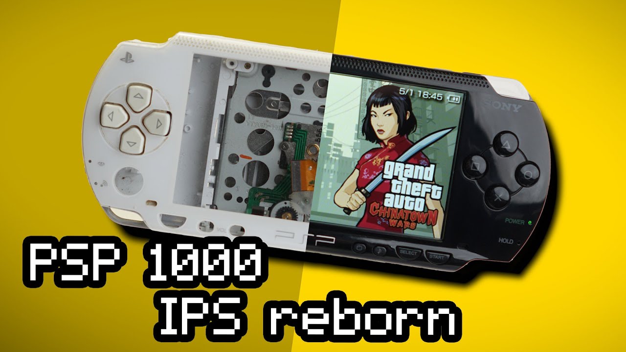 Restoration & Upgrade Broken PSP-1000 with IPS Display & Glass Lens