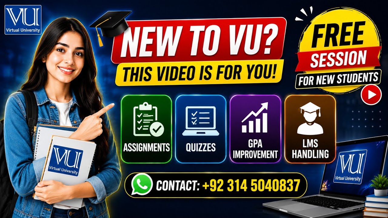 Free Session for New Virtual University Students // How to Gain High GPA in Virtual university 