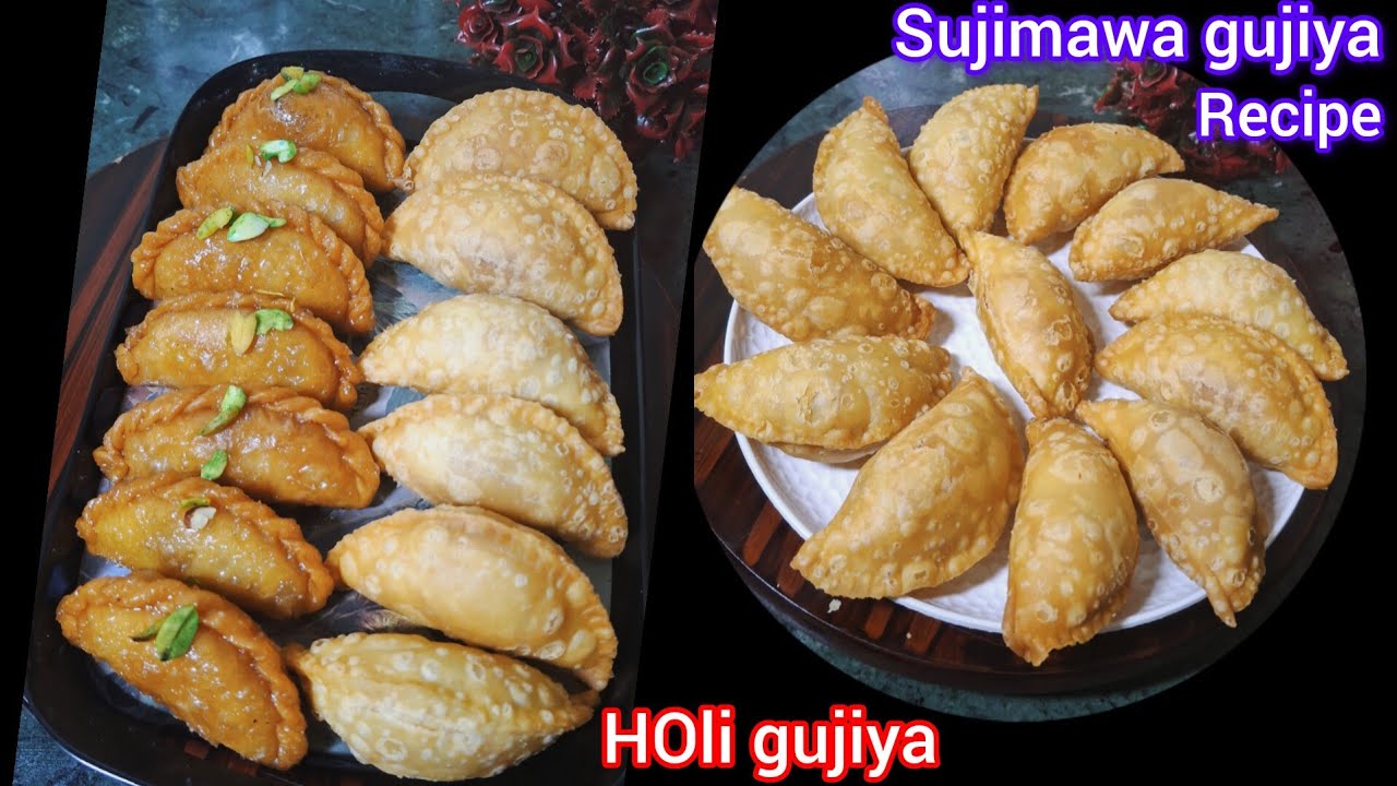 सुजी मावा गुजिया रसीली व सुखी परफैक्ट खस्ता मज़ेदार स्वाद बिना फ़ालतू मेहनत हलवाई जैसे बनाने काअसान 