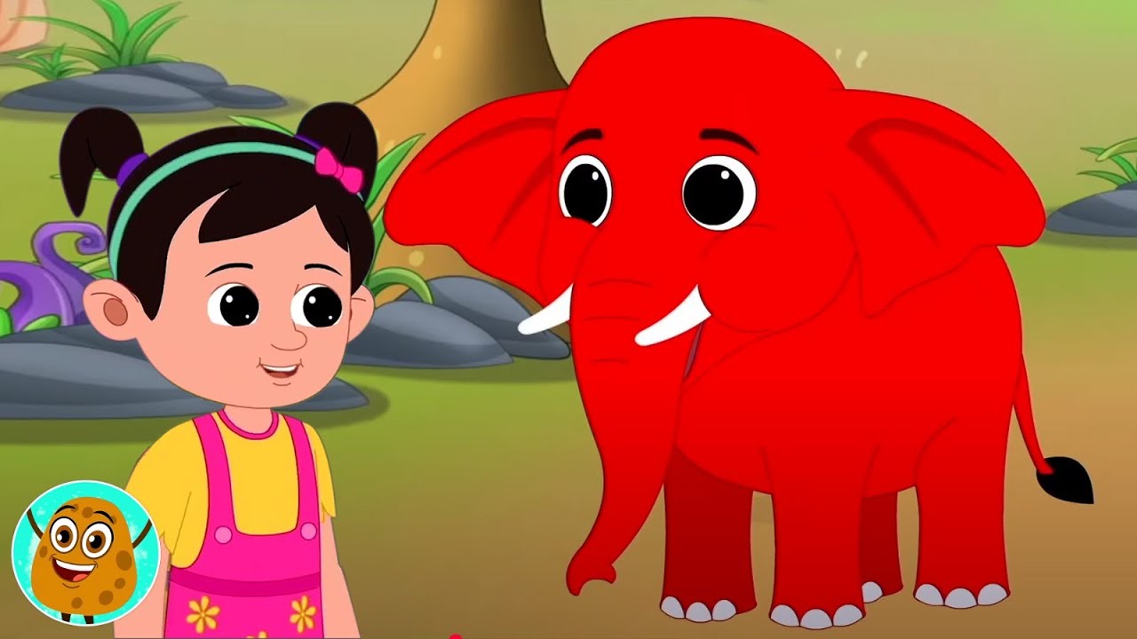 Ek Mota Hathi In Red Color, एक मोटा हाथी, Ek Billi Humari + More Kids Cartoon Videos For Children