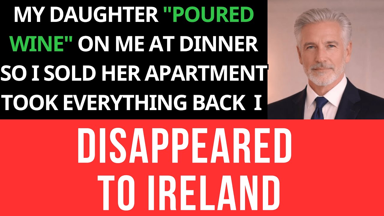 My DAUGHTER Poured Wine On Me At Dinner... So I Sold Her Apartment & Disappeared to Ireland Forever.