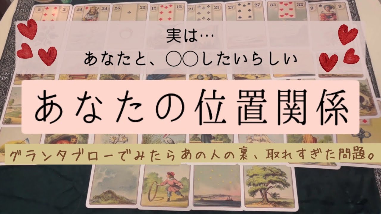 あなたとあの人の位置関係。つまり、あなたを意識している？お互いの距離感。実は○○したいが極論だった🎠グランタブローでみたらお相手の制御出来ないところが明らかに…😲裏取れちゃいました。
