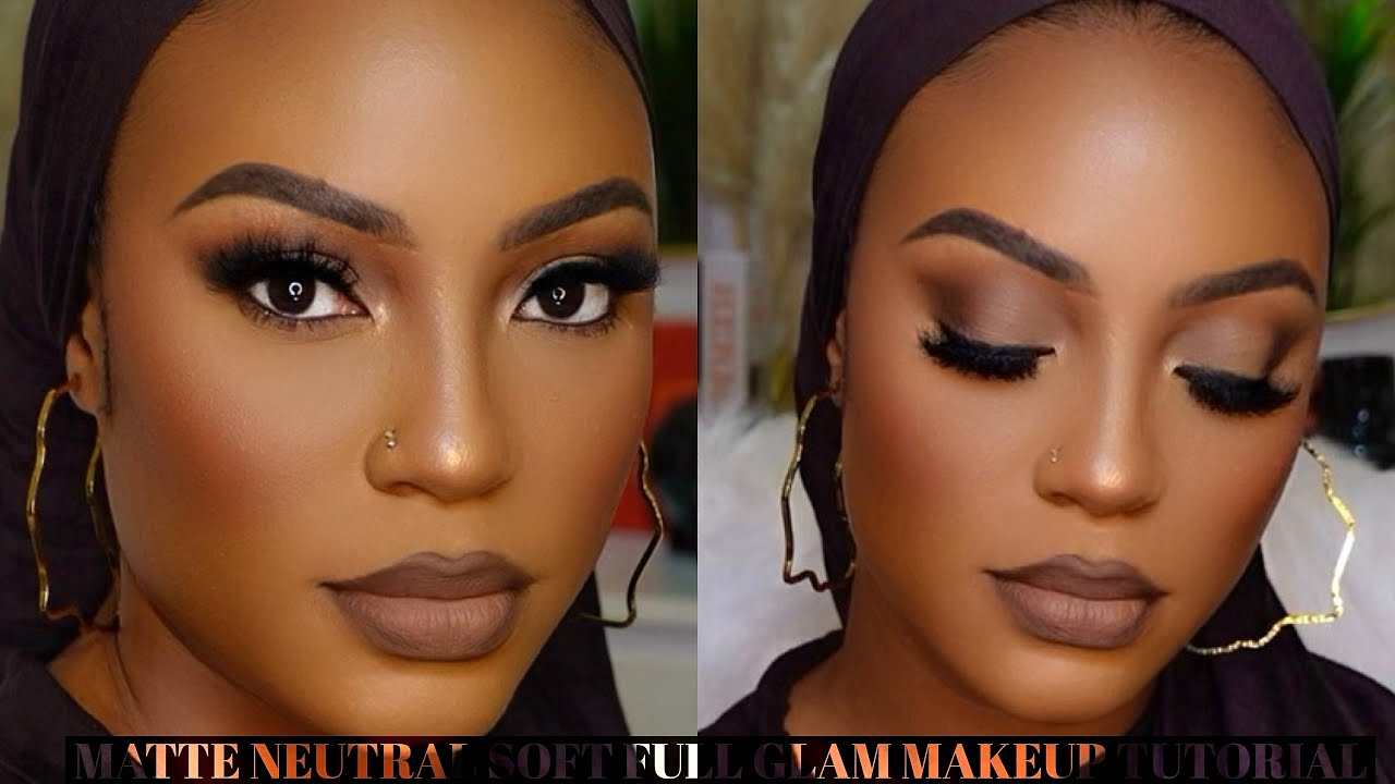 BASIC BABES E10: START TO FINISH SOFT GLAM  MATTE MONOCHROMATIC MAKEUP TUTORIAL #woc #brownskin