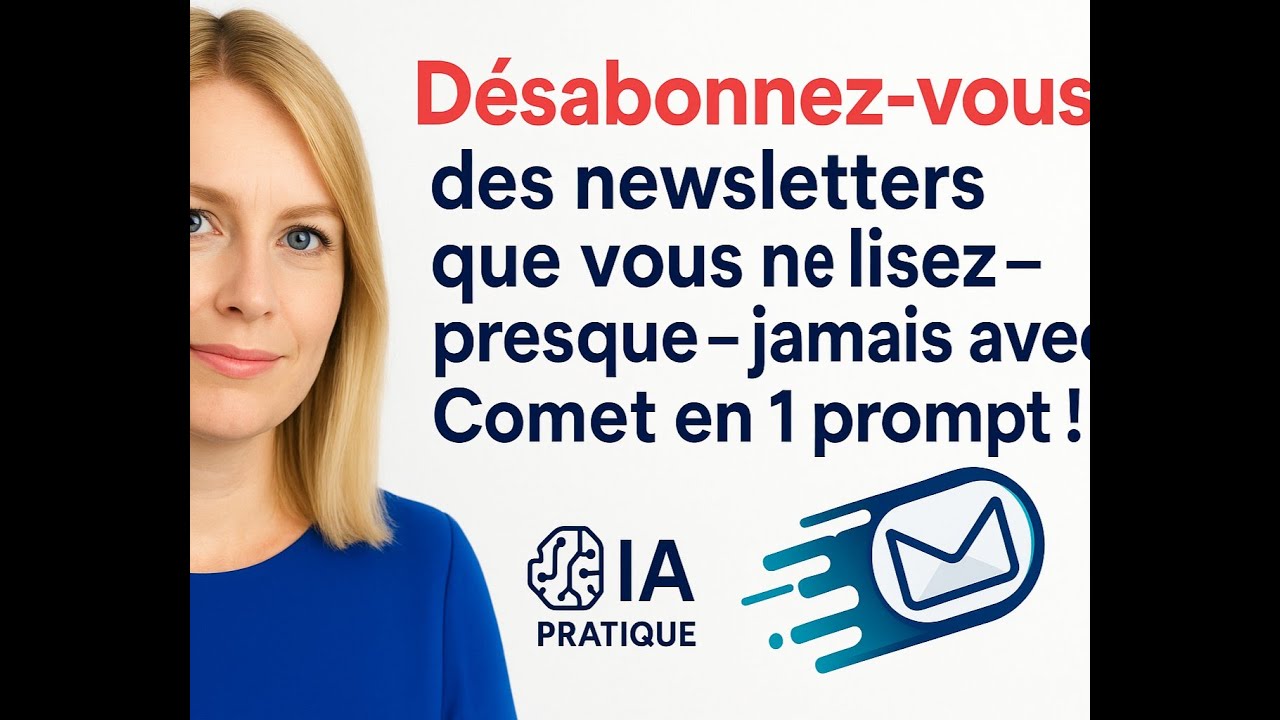 Comet vous désabonnez des newsletters en masse avec Comet