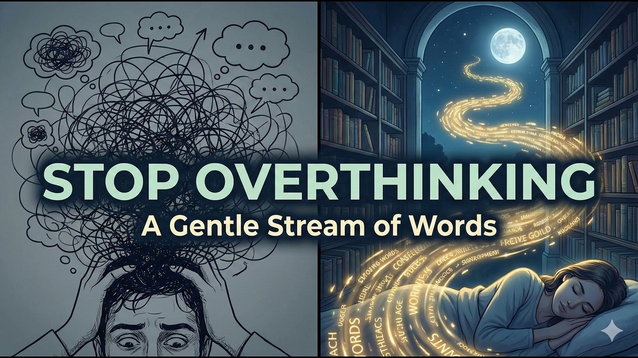 Stop Overthinking: A Gentle Stream of Words for Anxious Minds 🌙