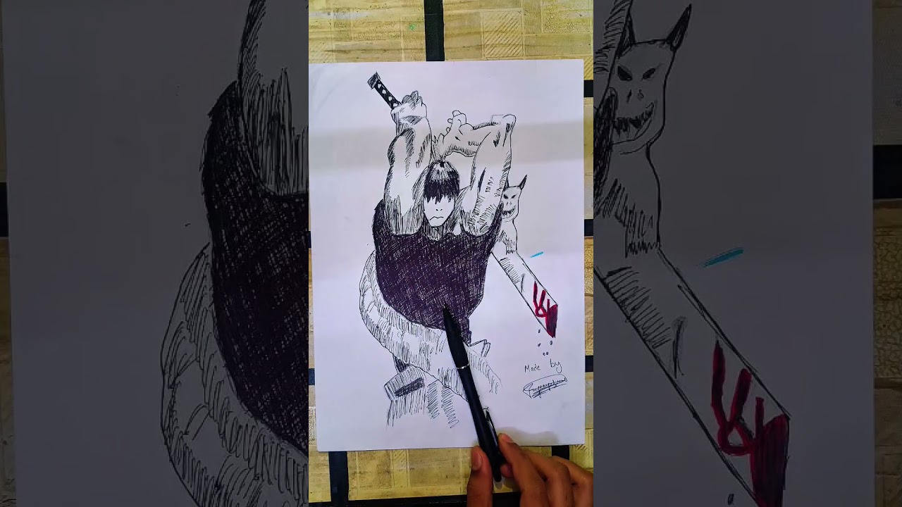 Realistic Toji Fushiguro drawing ✍️Wait till the end 😮‍🔥Rate this 1–10!