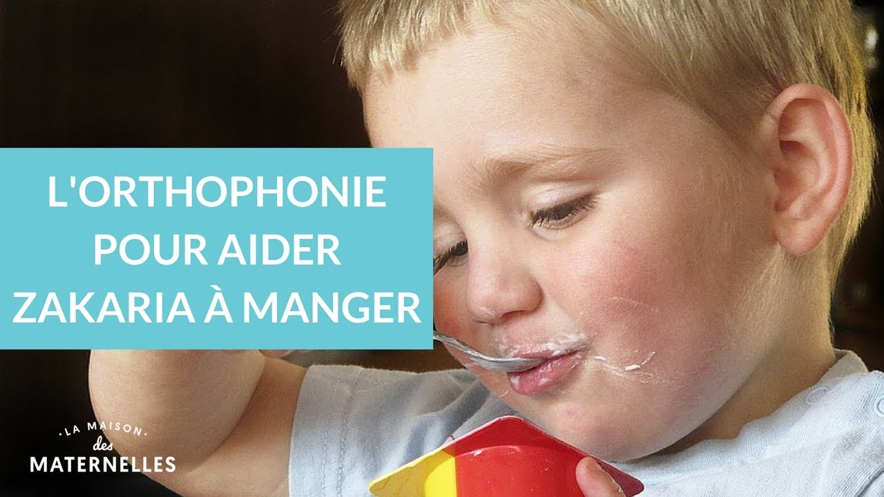 L'orthophonie pour aider Zakaria à manger - La Maison des Maternelles #LMDM