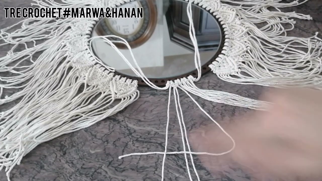 أسهل طريقة عمل مراية مكرمية