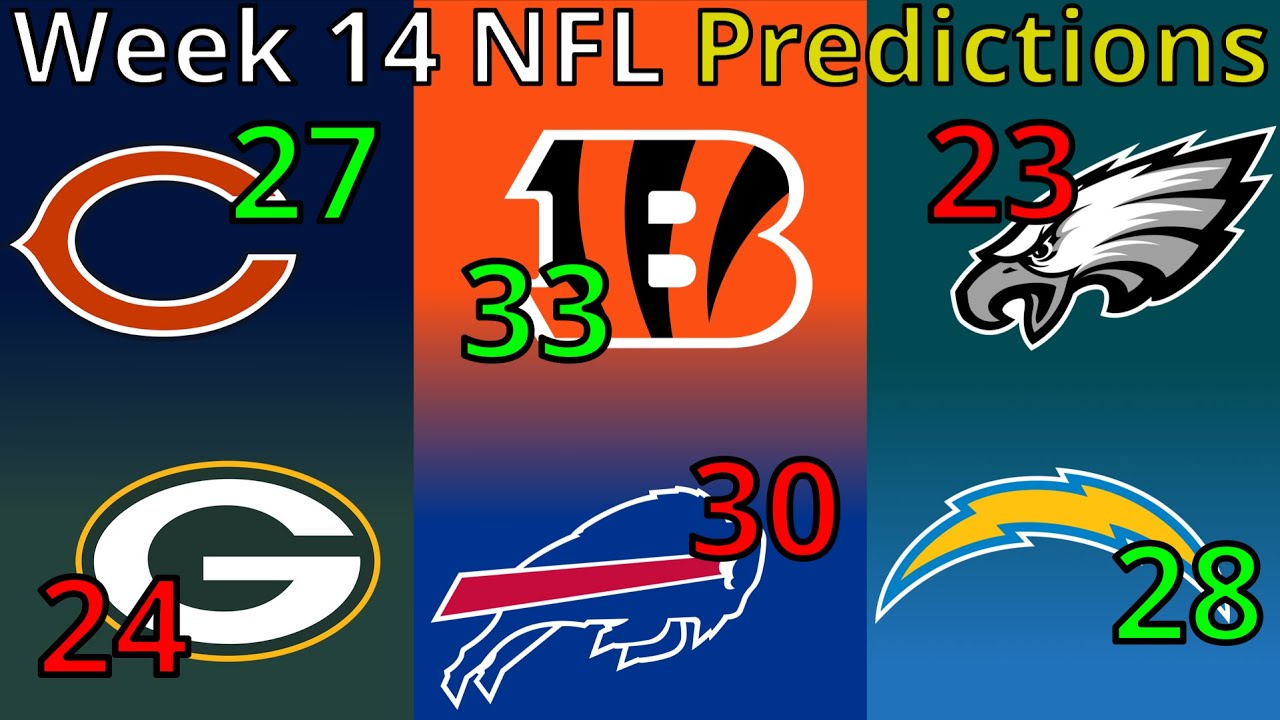 2025 NFL Week 14 PREDICTIONS (With Scores)