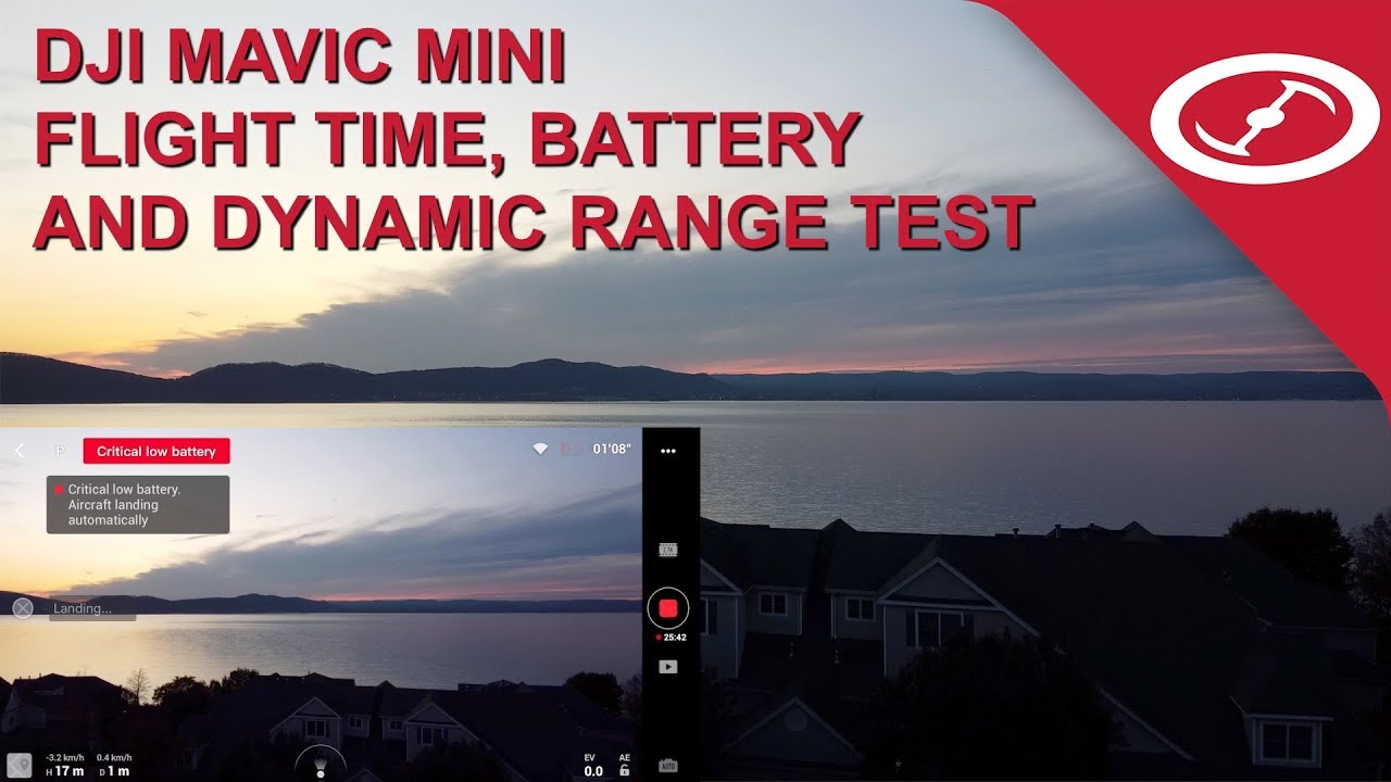DJI Mavic Mini - Outdoor battery test, flight time and dynamic range