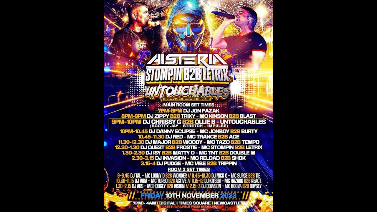 Histeria - MCs Scotty Jay Strech & Impulse - DJ Chrissy G & Ollie B