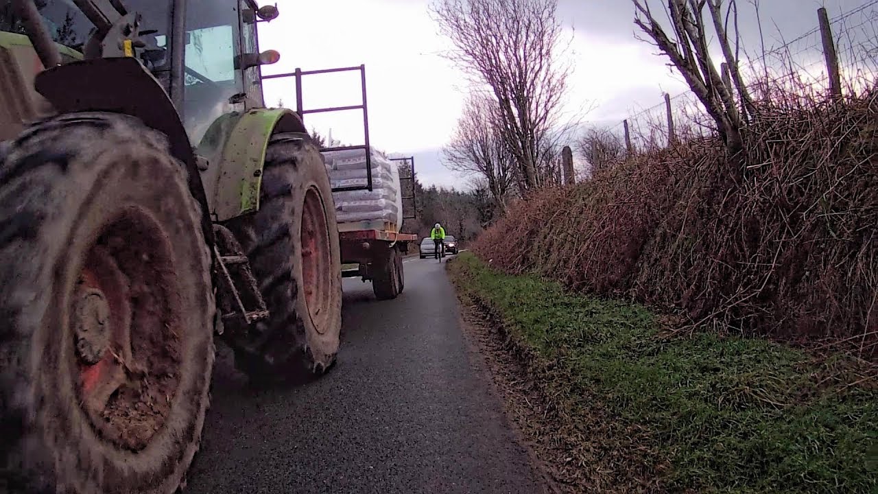 Incompetent “Close Pass” Tractor Driver “Takes Out” Cyclist