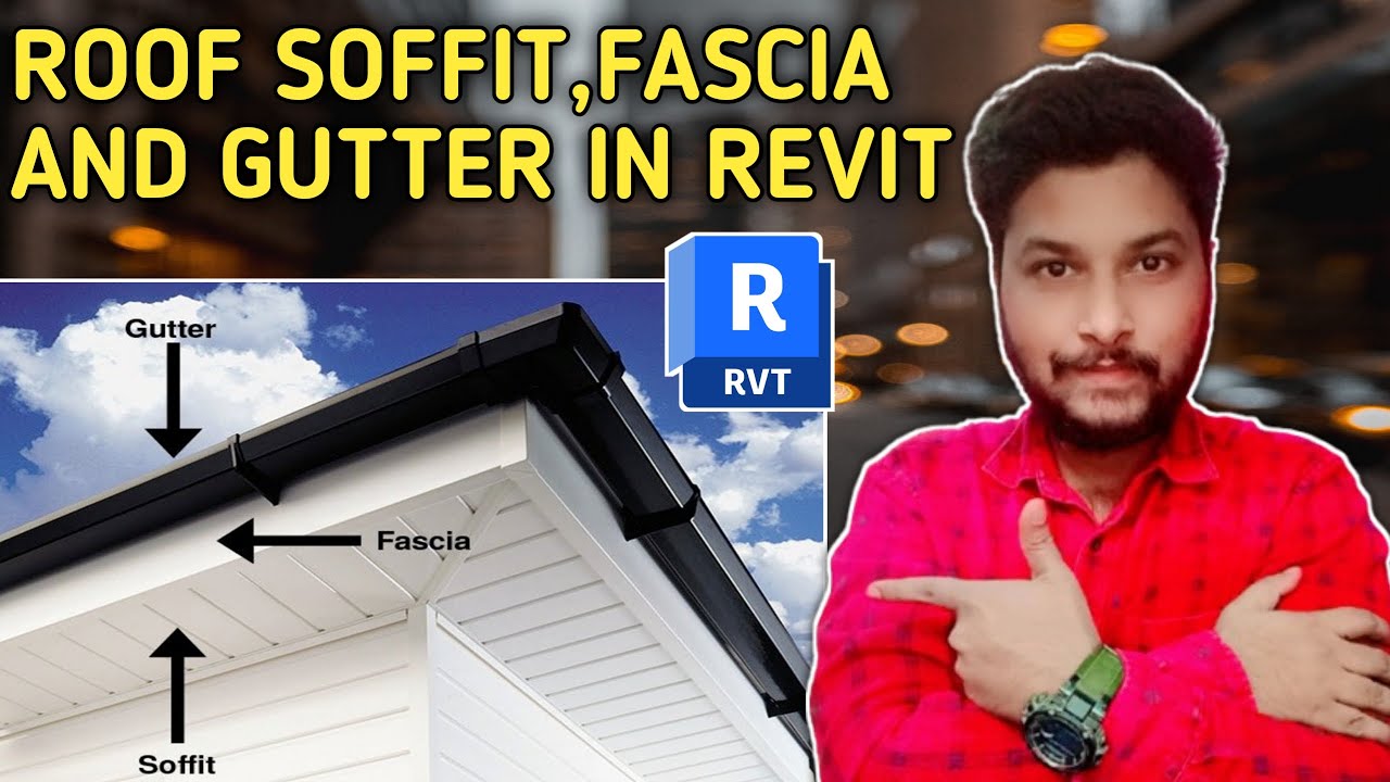 How to Model Roof Soffit,Fascia and Gutter in Revit | tutorial urdu hindi 2024 | Nabeel Architect
