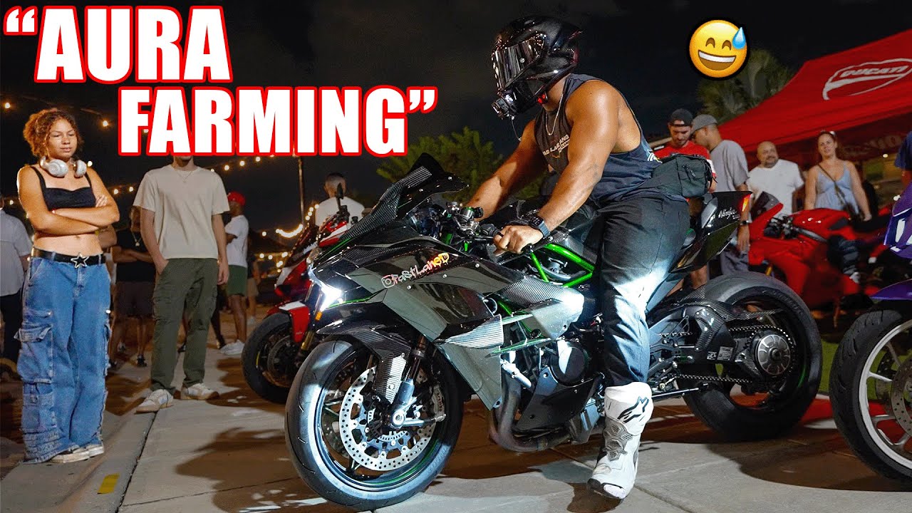 Ninja H2 разбивает суперкары на встрече 😈