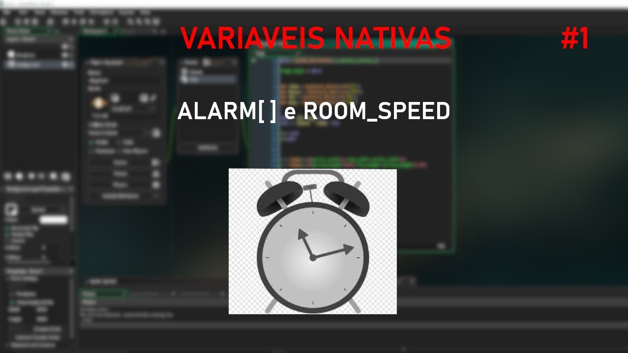 Variáveis nativas #1 - alarm e  room_speed { Game Maker Studio 2 }