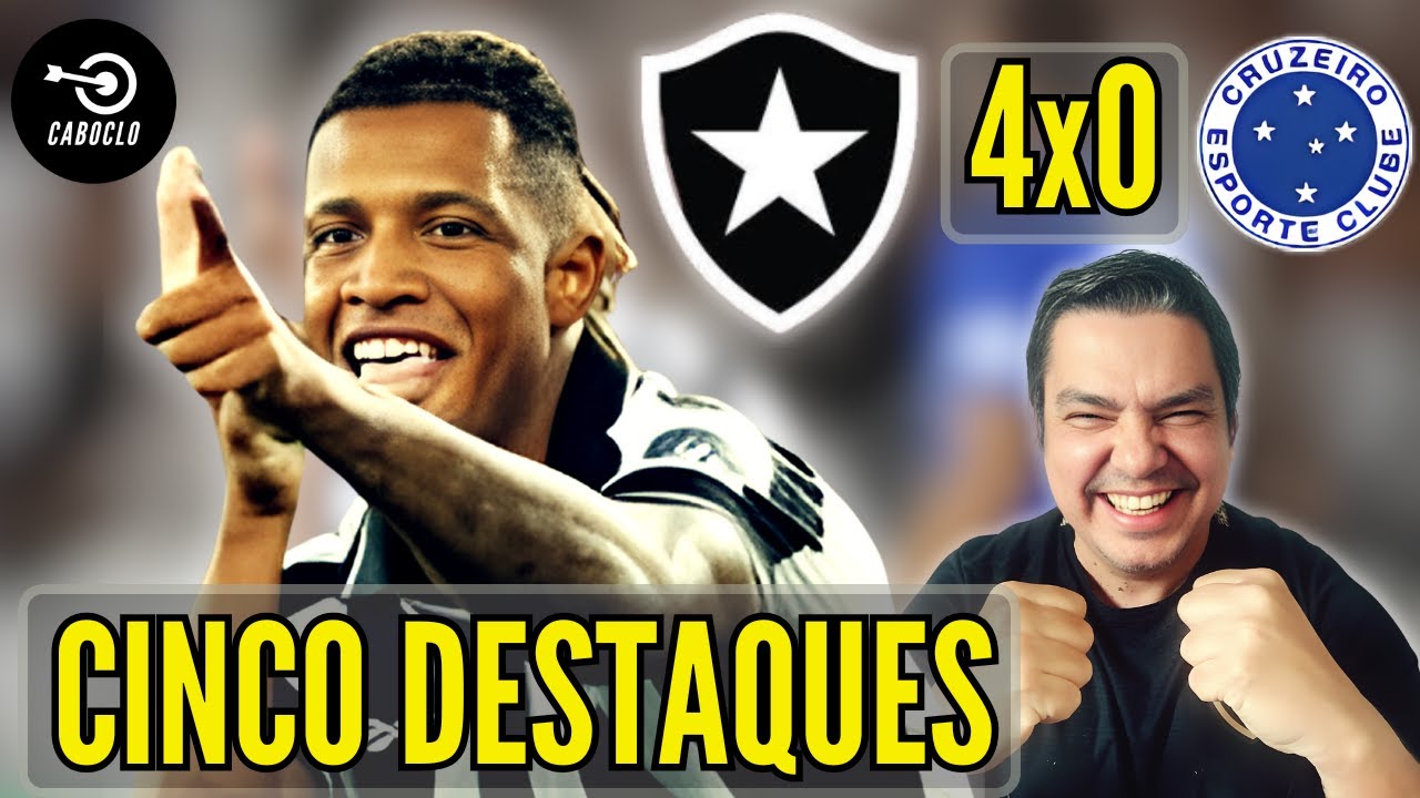 ATROPELO! Os 5 Destaques da Goleada do Botafogo no Cruzeiro