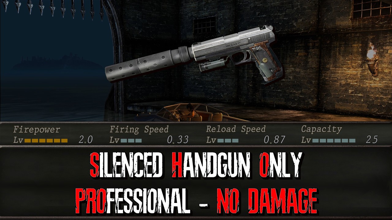 Resident Evil 4 - Silenced Handgun Only - Pro - No Damage