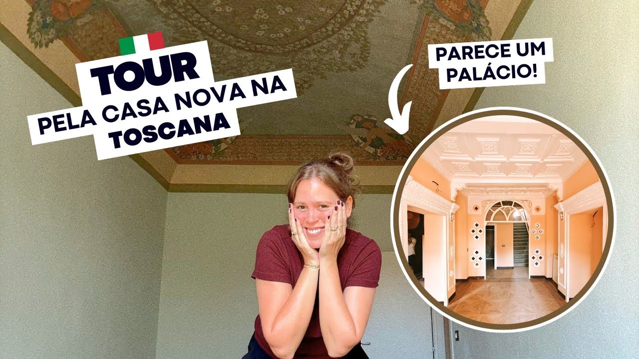 Tour pela casa nova na Toscana: estamos morando em um palácio 😱