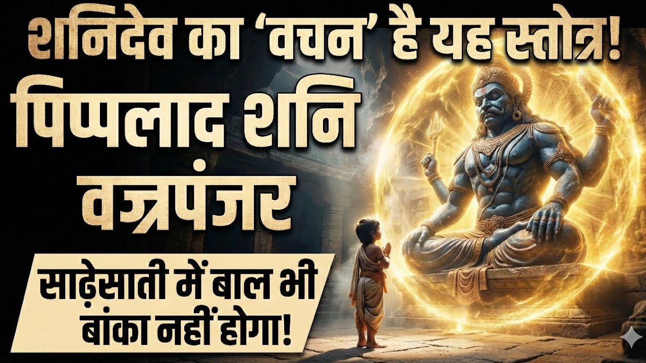 ब्रह्मांड का सबसे शक्तिशाली शनि मंत्र 🛑 | Pippalada Shani Stotra | Instant Shani Relief