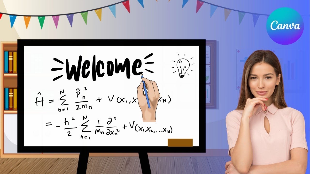 Membuat video animasi tangan menulis  di canva | whiteboard animation