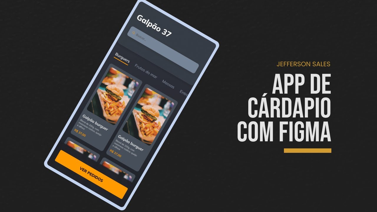 Construindo um aplicativo de cardápio com FIGMA.