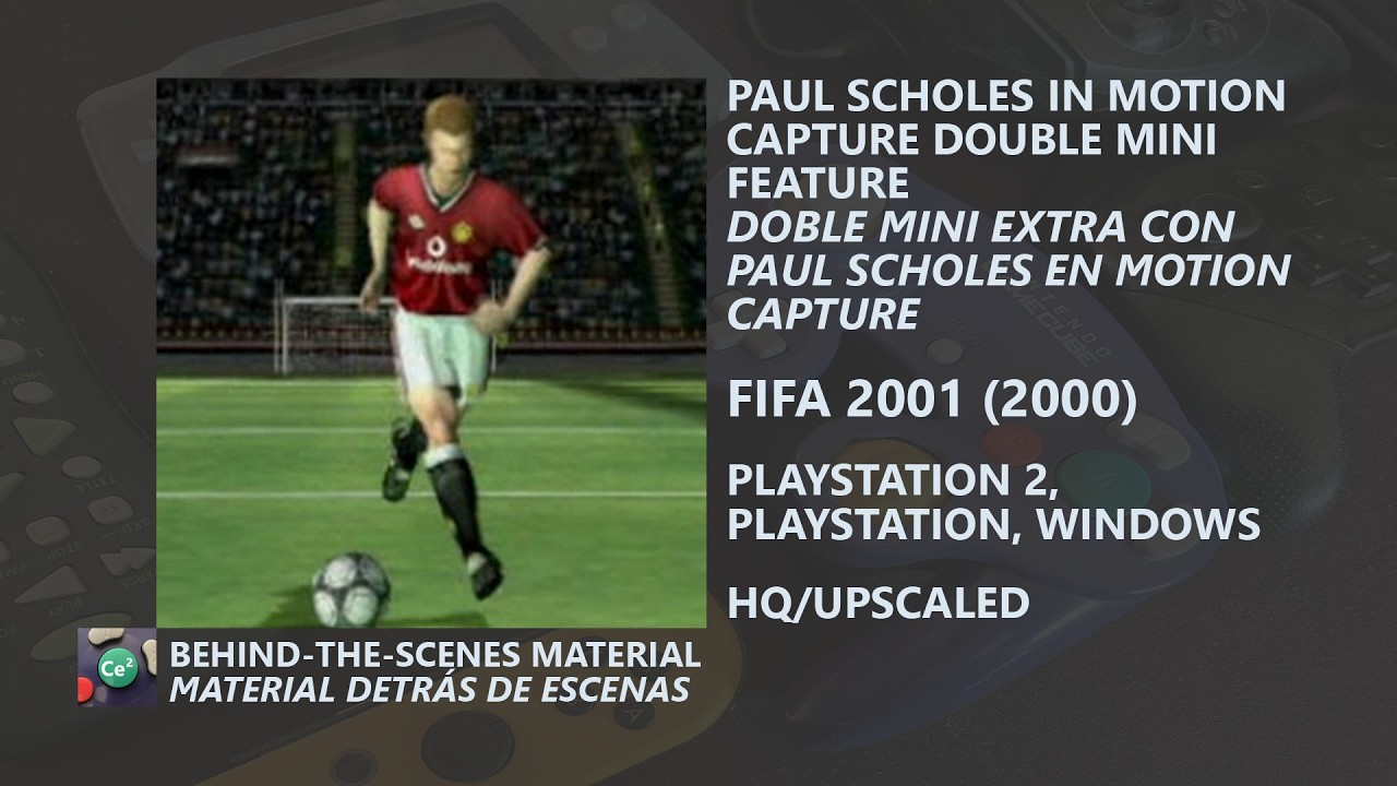 FIFA 2001 | PS1/PS2/PC | 2000 | Paul Scholes Motion Capture Double Mini Feature | HQ/Upscaled
